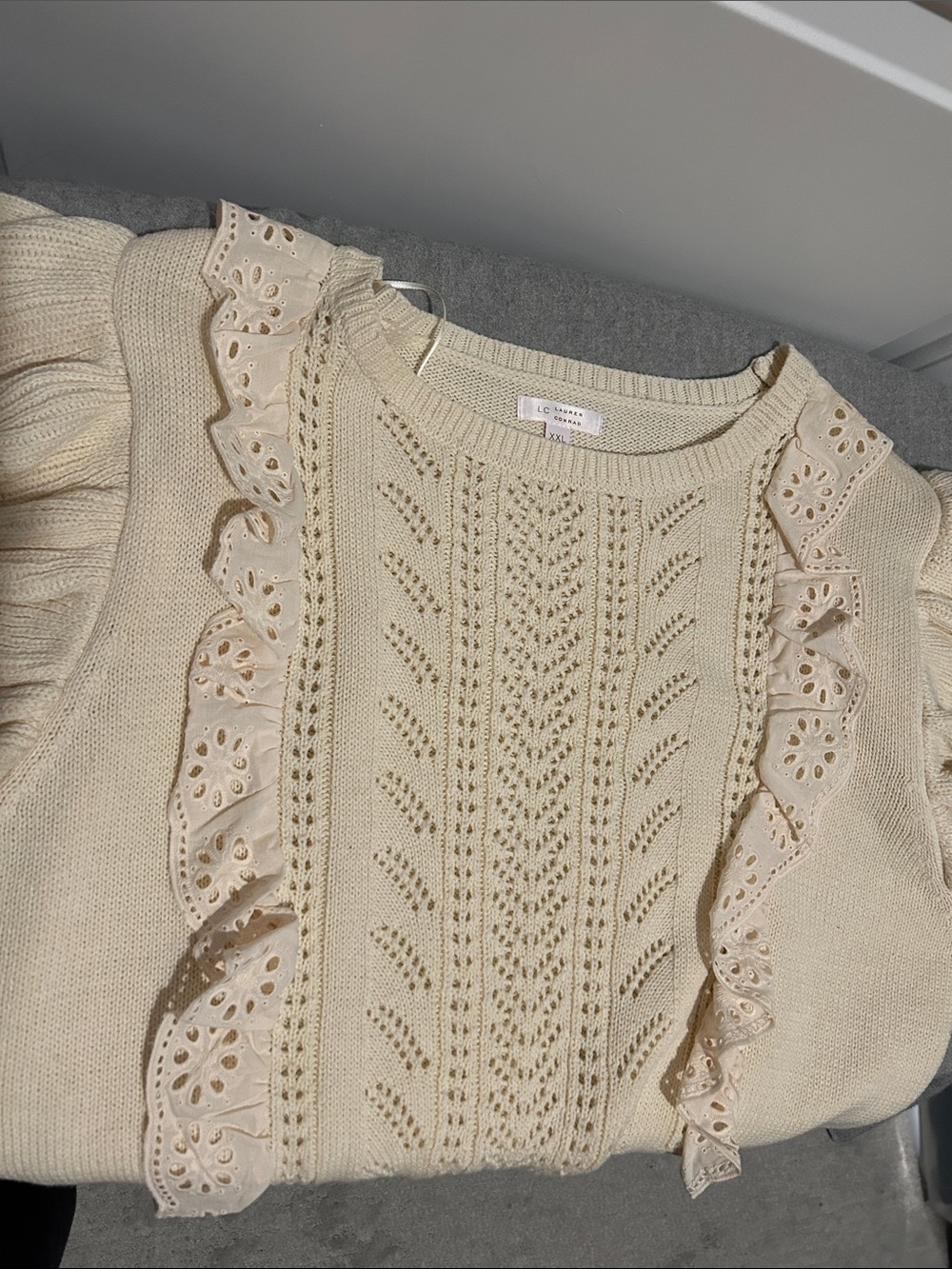 Beautiful Ruffle Knit Top - Picture 3 of 5